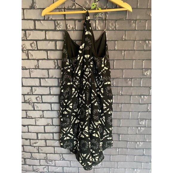 Madewell Black 100% Silk Medallion Spaghetti Strap Racer Back Sundress 2 - Picture 5 of 7